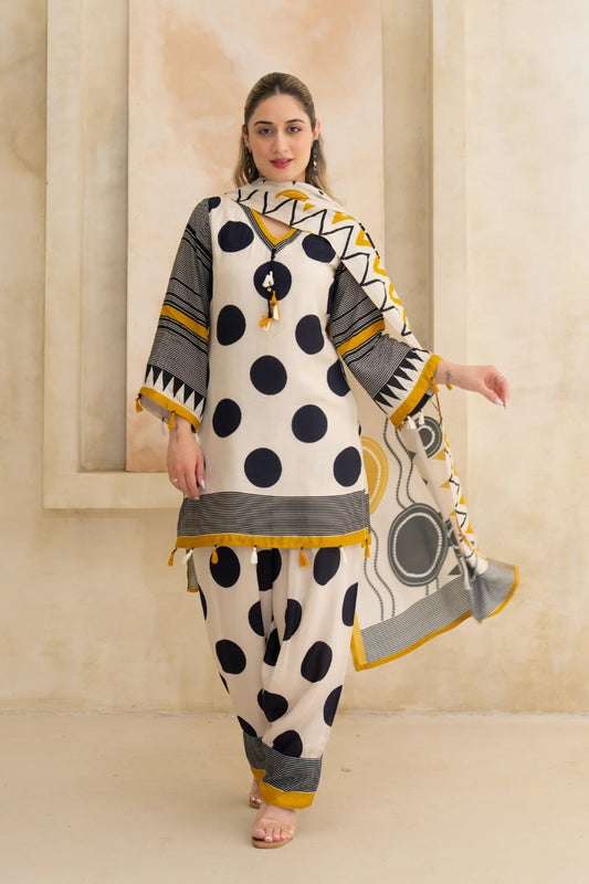 Polka Dot-Fasshi Salwar Suit Set