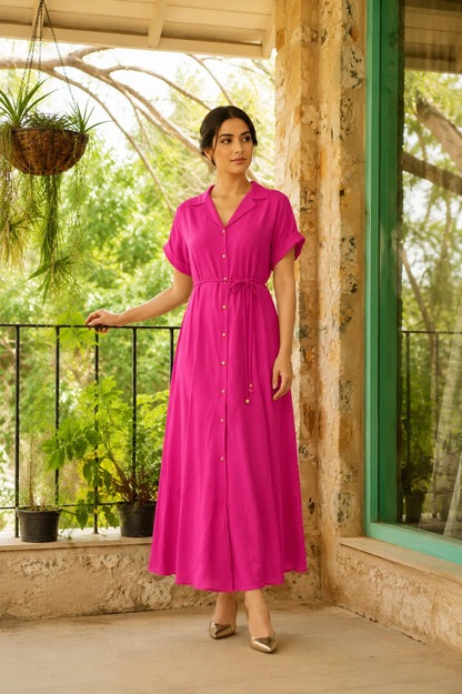 Premium Printed Rayon Dress for Women | Comfortable Wear