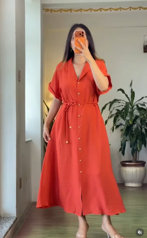 Premium Printed Rayon Dress for Women | Comfortable Summer Wear