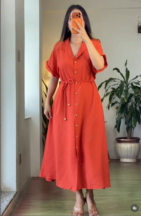 Premium Printed Rayon Dress for Women | Comfortable Summer Wear