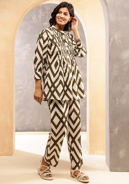 Aravalii Olive Nomad Co-Ord Set