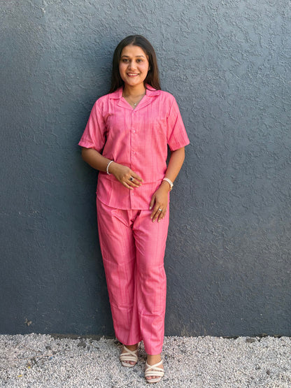 Pure Linen Designer  Co-ord Set
