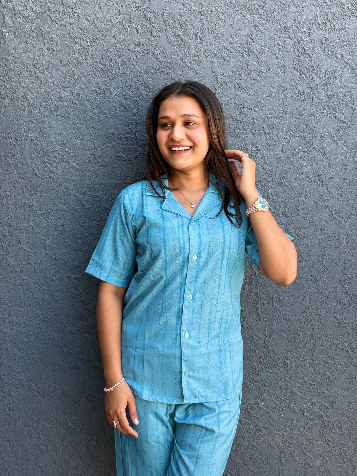 Pure Linen Designer  Co-ord Set