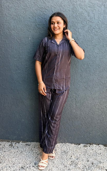 Pure Linen Designer  Co-ord Set