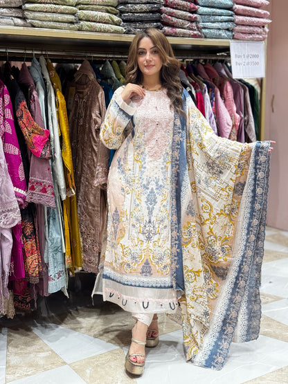 Saba grace suit - Pakistani lawn cotton