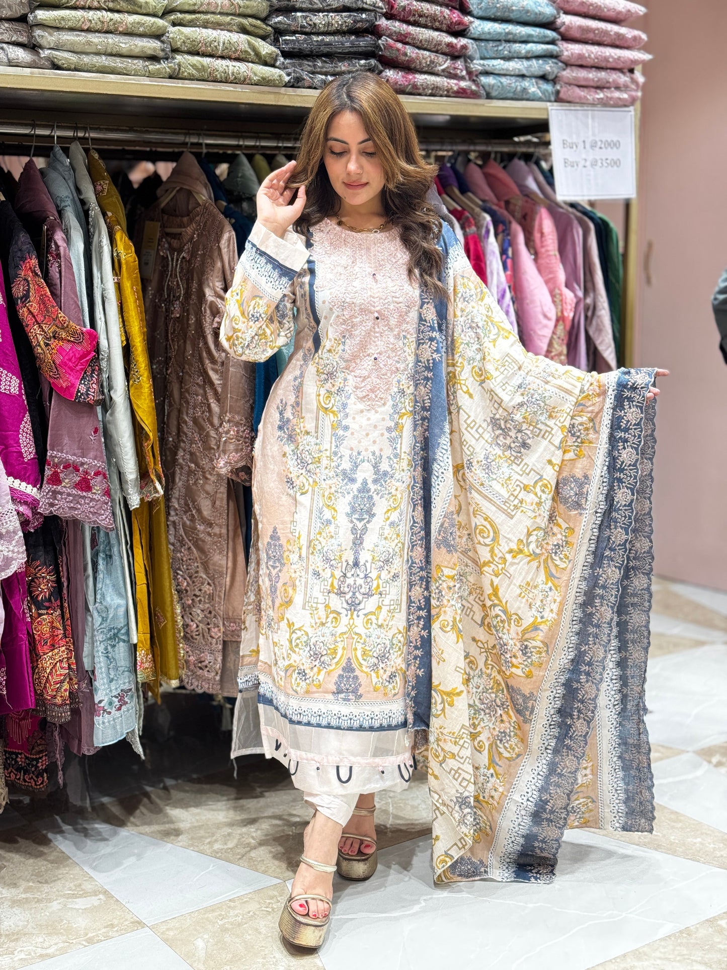 Saba grace suit - Pakistani lawn cotton