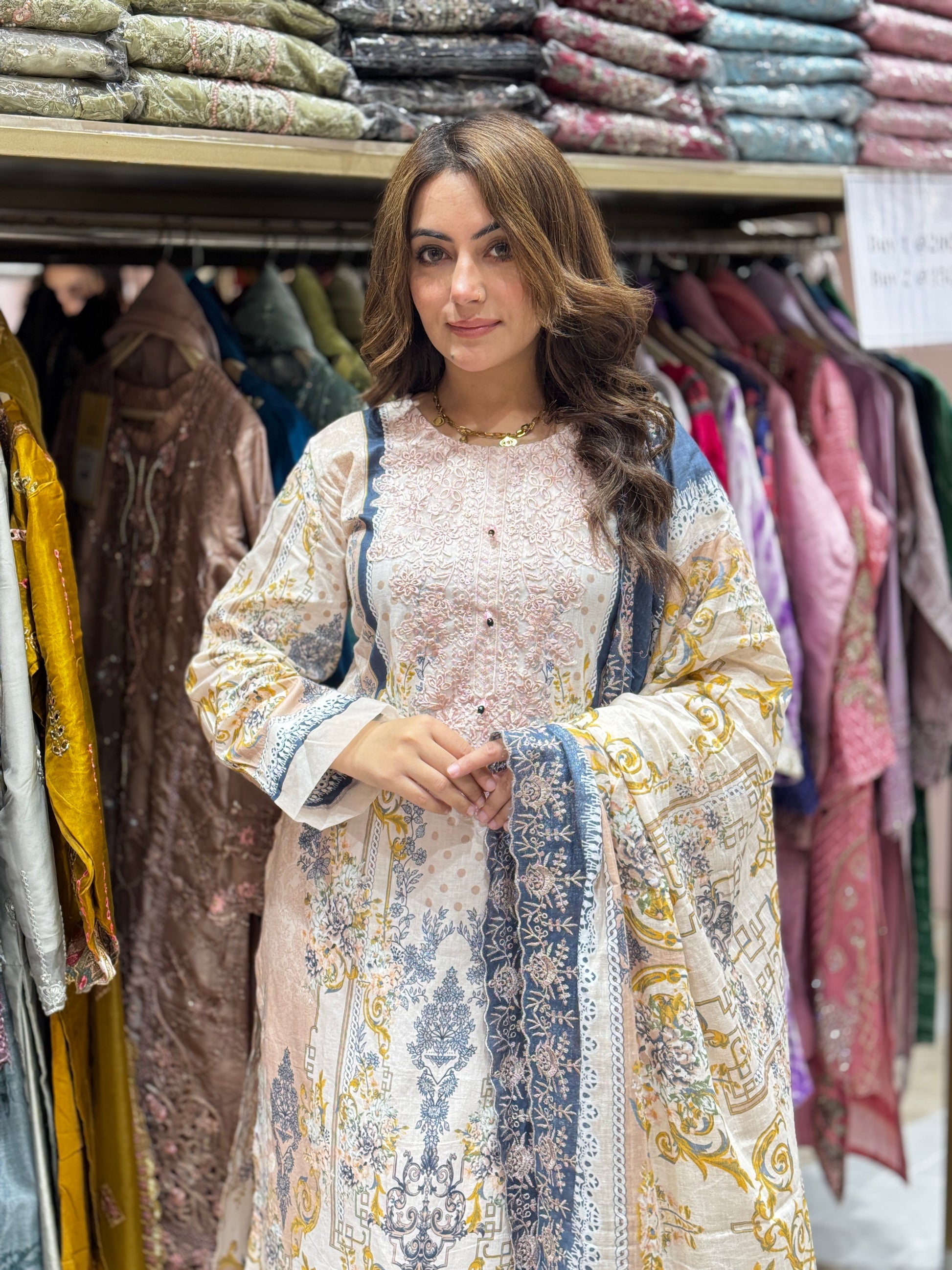 Saba grace suit - Pakistani lawn cotton