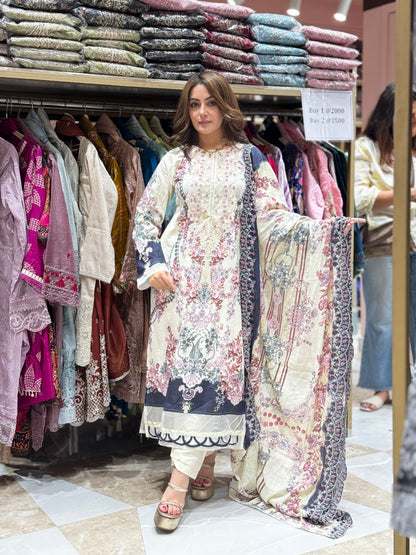 Ziwah suit - Pakistani lawn cotton