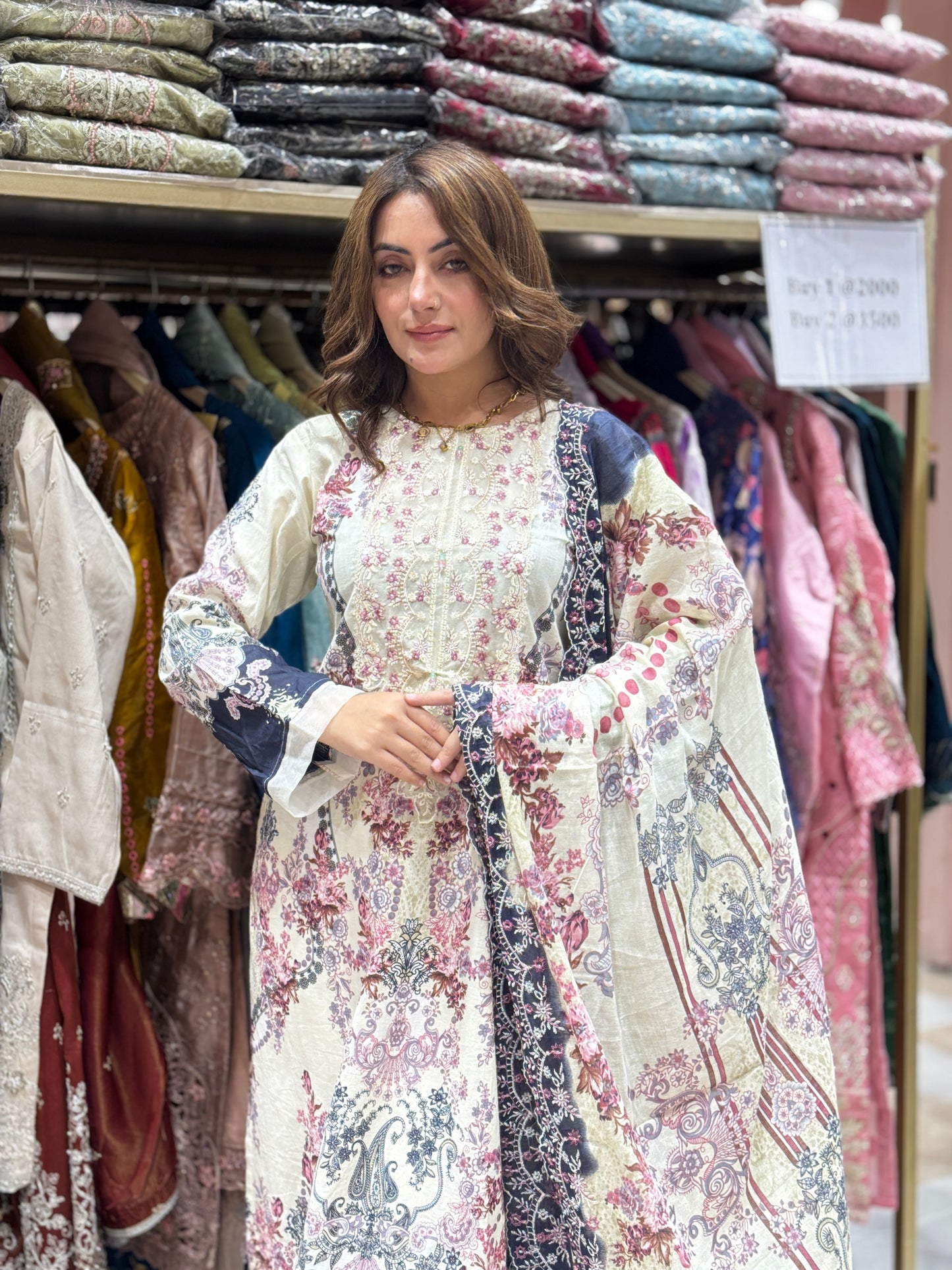 Ziwah suit - Pakistani lawn cotton