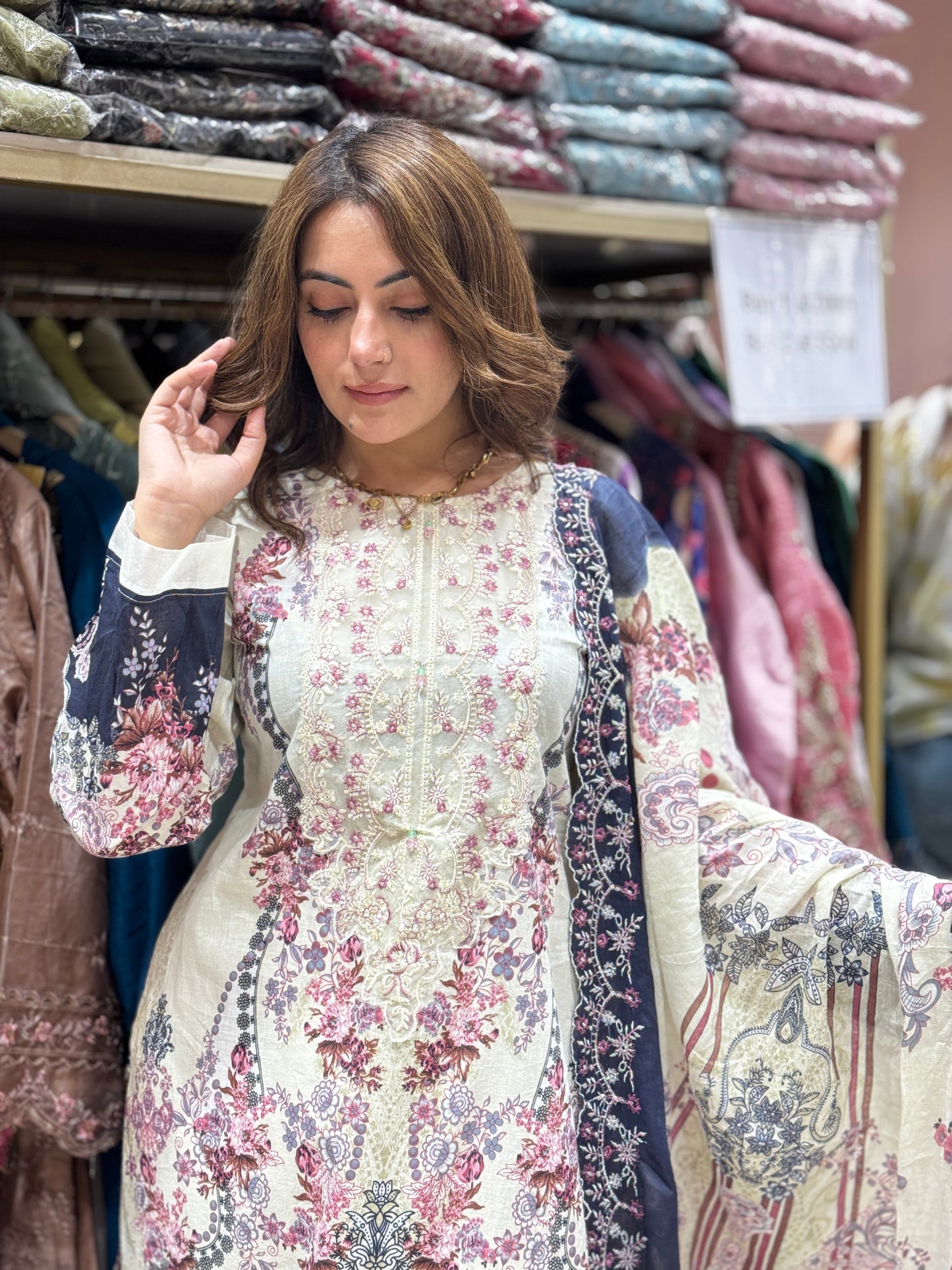 Ziwah suit - Pakistani lawn cotton