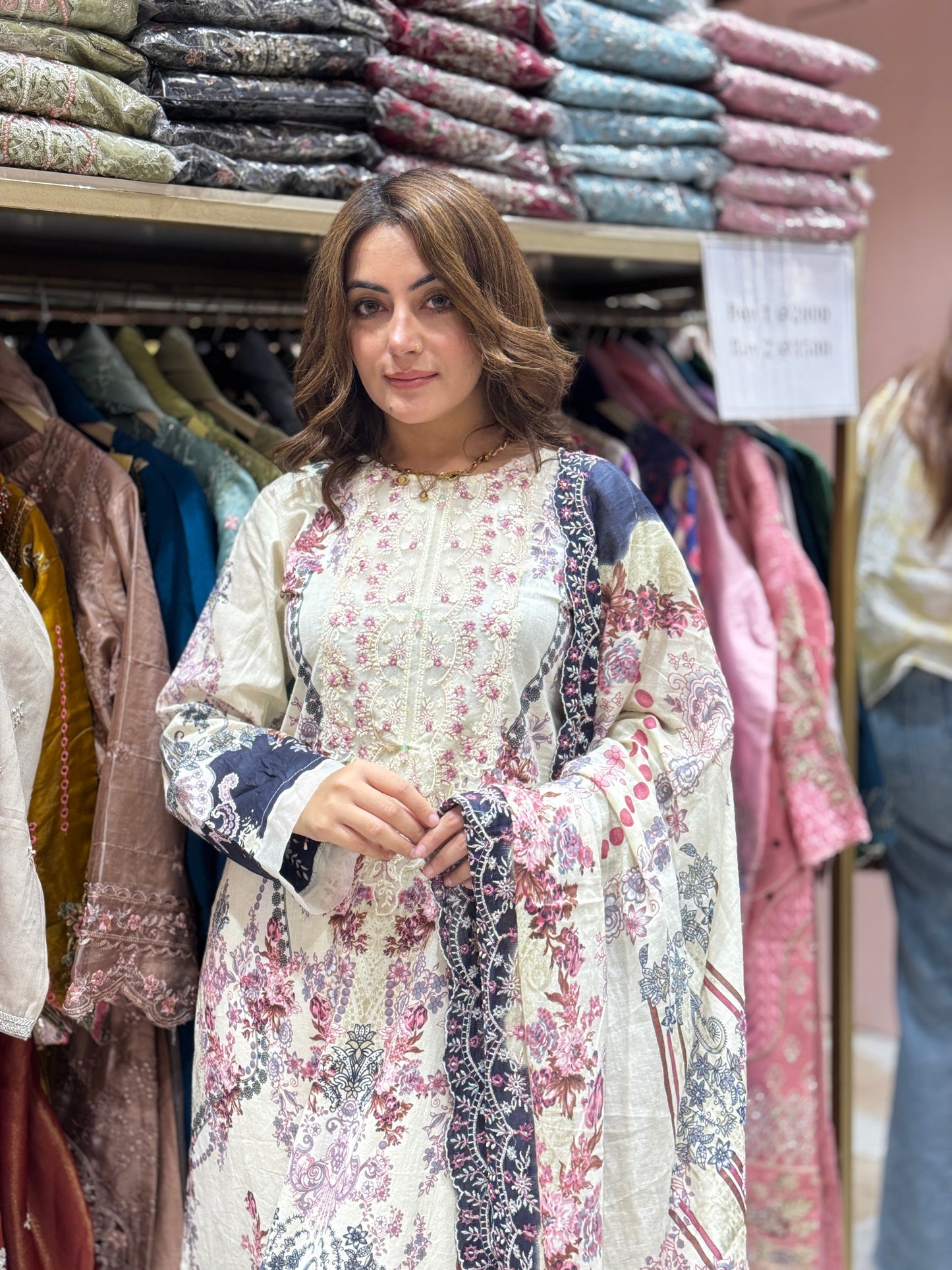 Ziwah suit - Pakistani lawn cotton