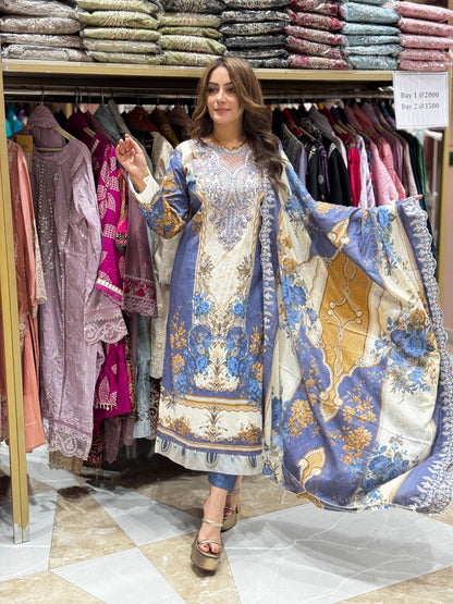 Meherbaan suit - Pakistani lawn cotton