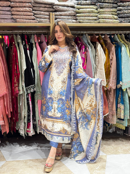 Meherbaan suit - Pakistani lawn cotton