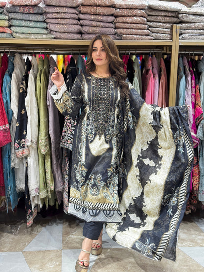 Rukhsar Radiance suit - Pakistani lawn cotton