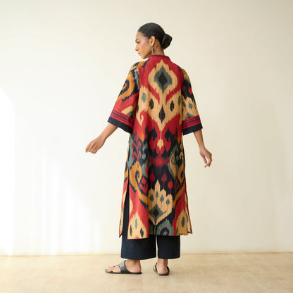 Maheeka Slub Cotton Kurta - Black