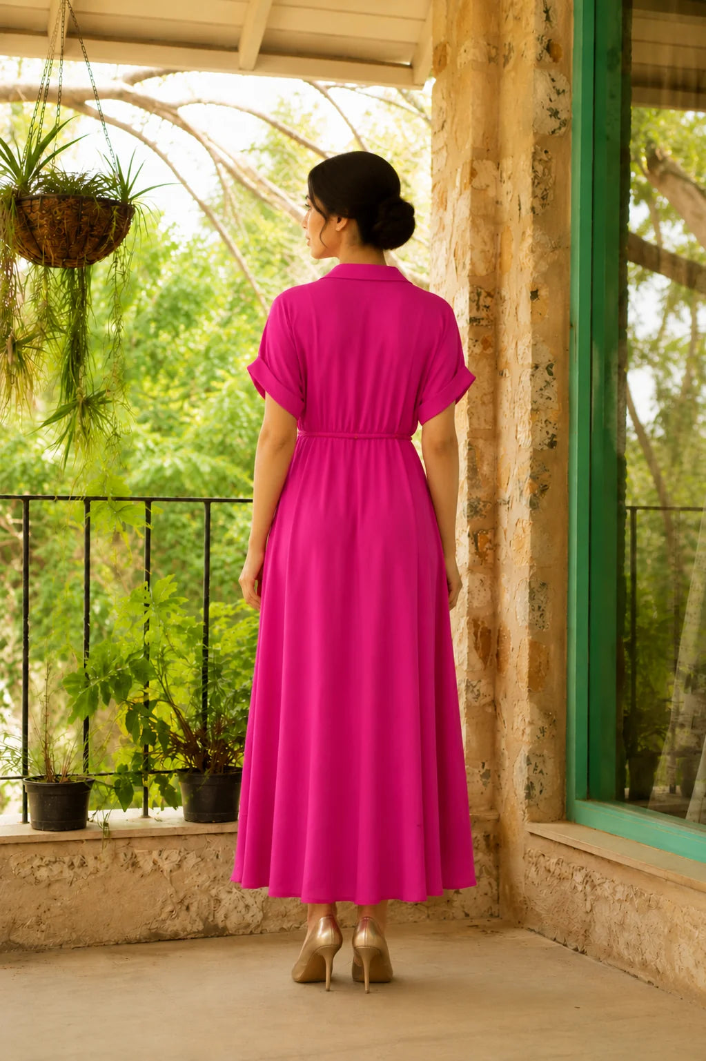 Premium Printed Rayon Dress for Women | Comfortable Wear