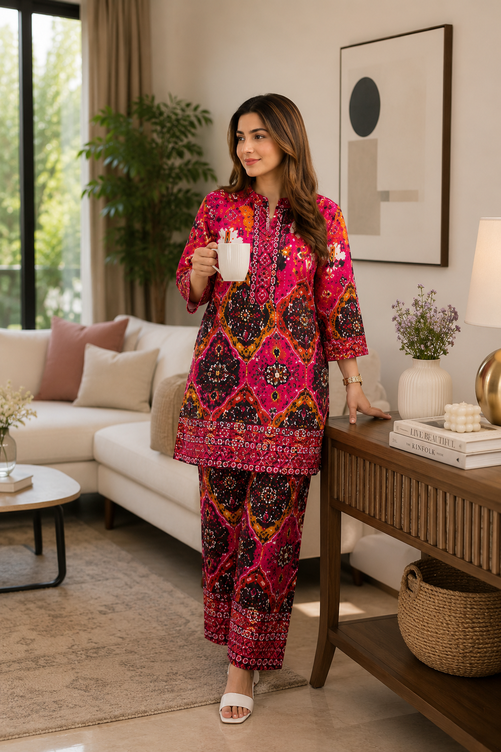 Premium Ethnic Printed Kurta Pant Set