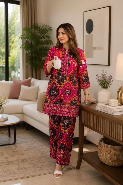 Premium Ethnic Printed Kurta Pant Set