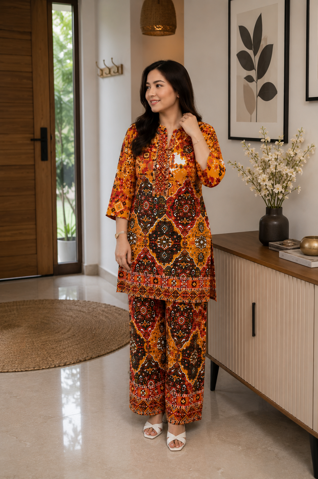 Premium Ethnic Printed Kurta Pant Set
