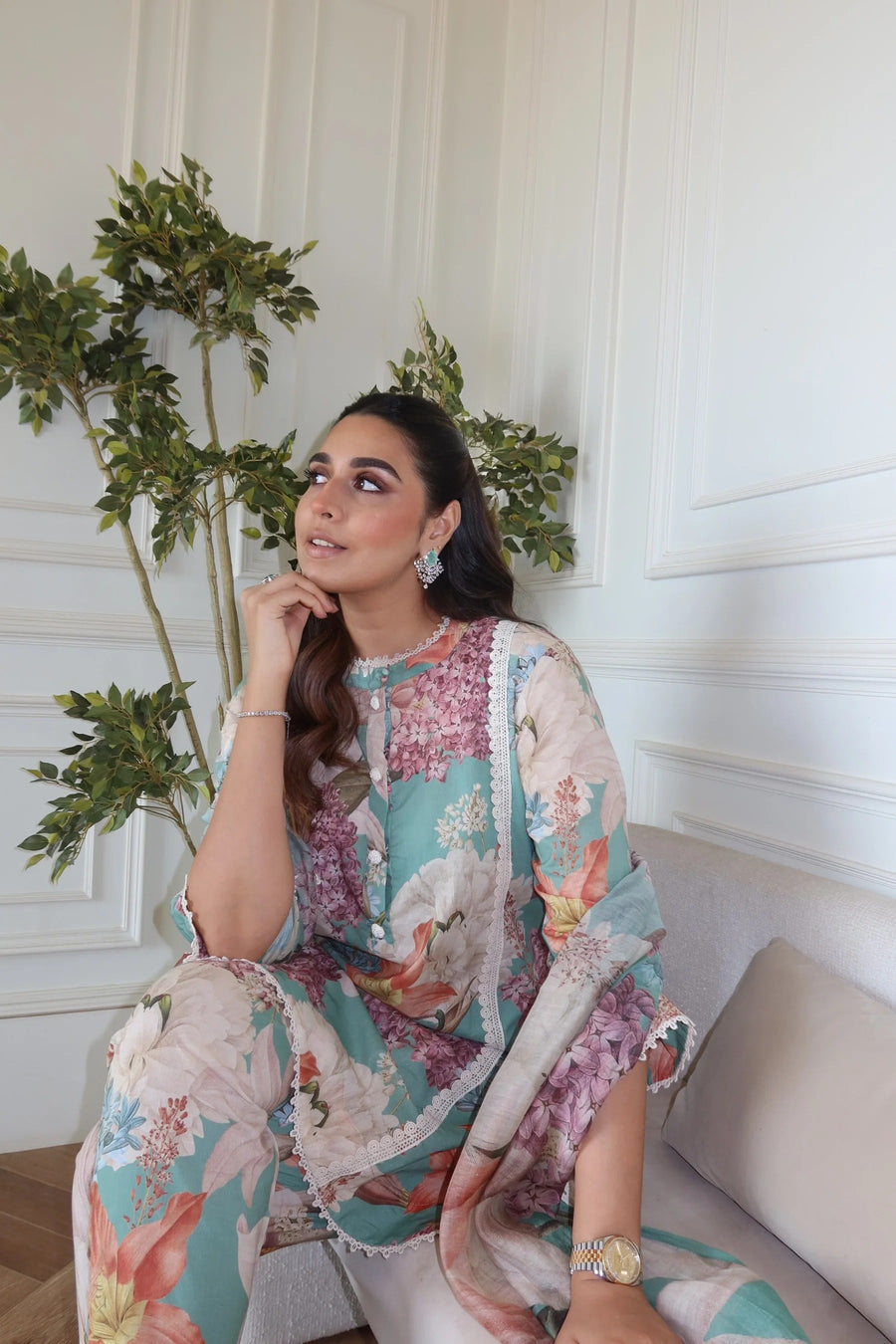 Mint Petal Ensemble kurta set