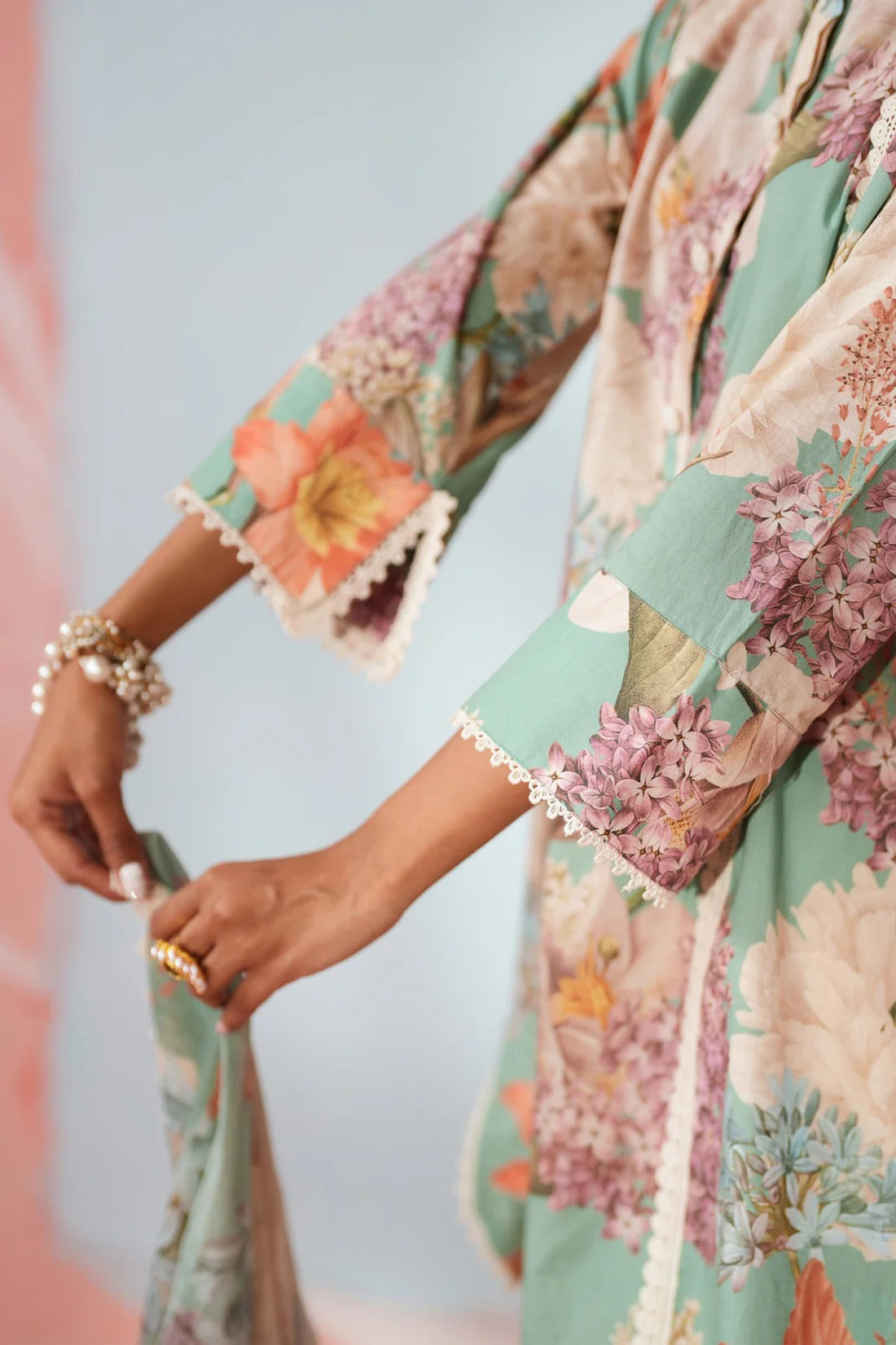 Mint Petal Ensemble kurta set