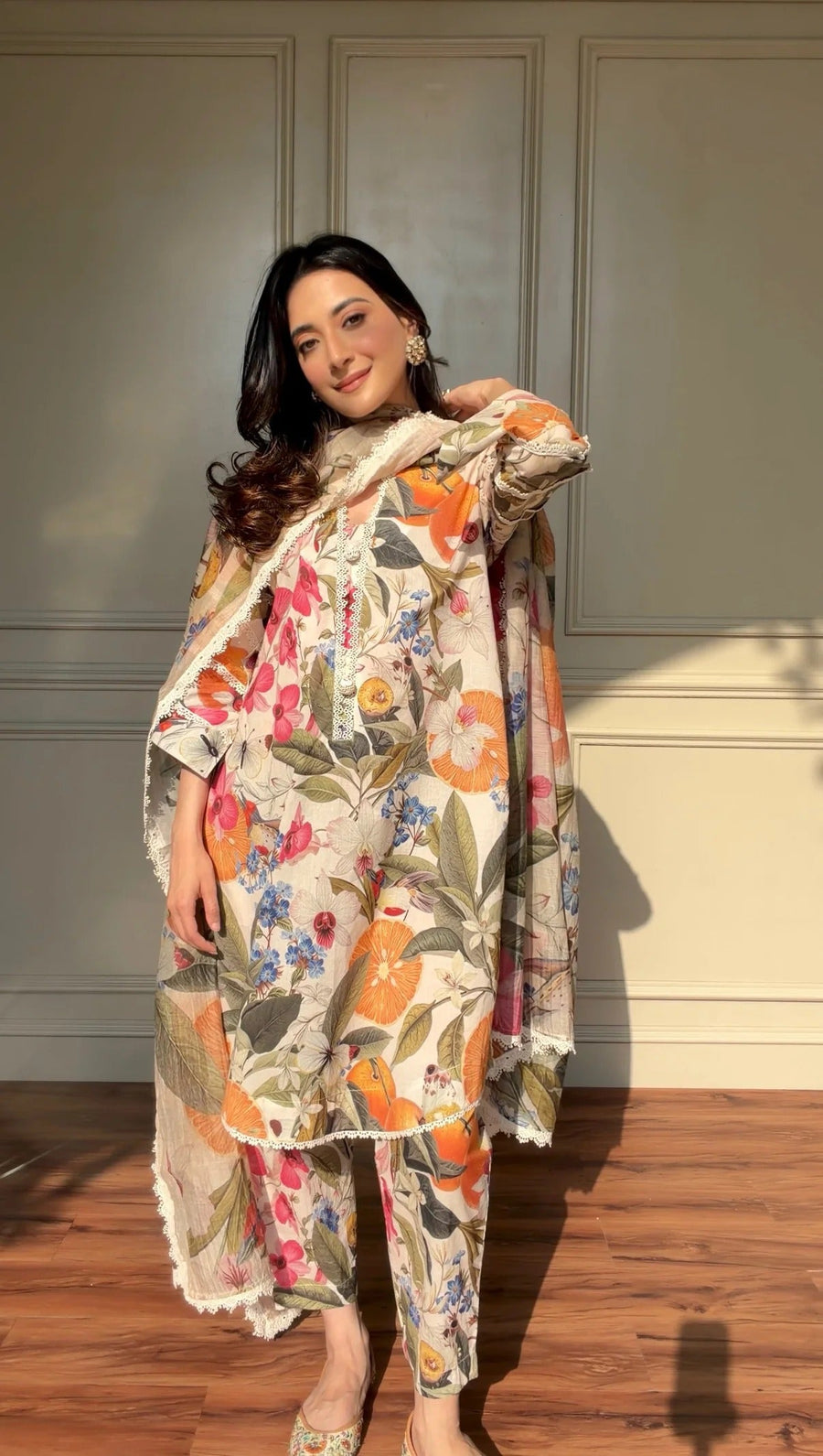 Royal Petal Ensemble summer kurta set
