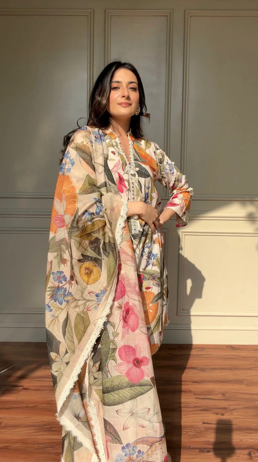 Royal Petal Ensemble summer kurta set
