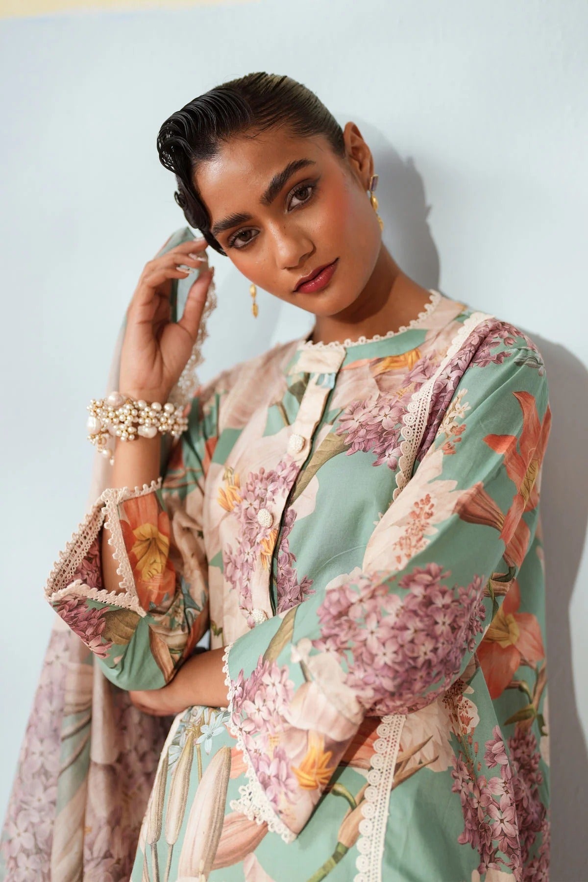Mint Petal Ensemble kurta set