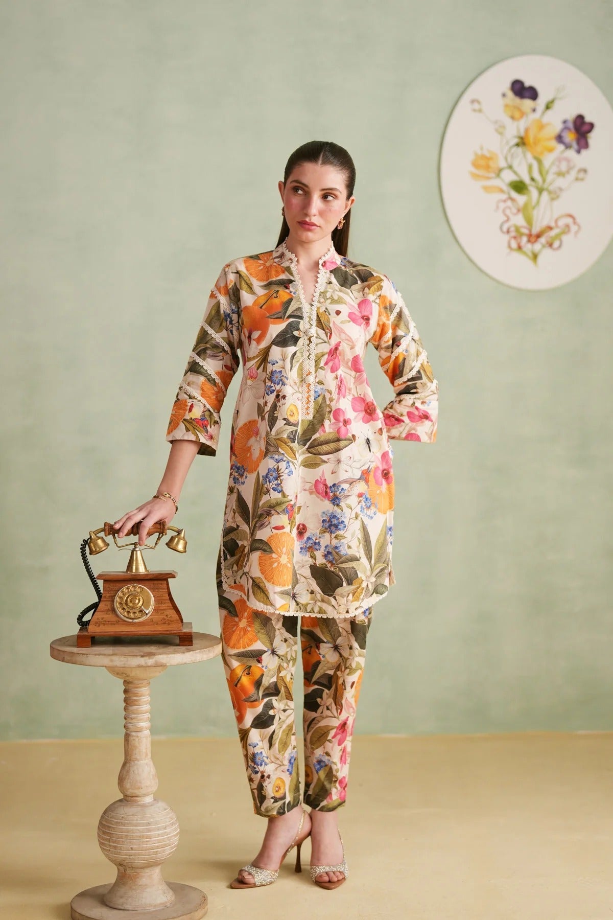 Royal Petal Ensemble summer kurta set