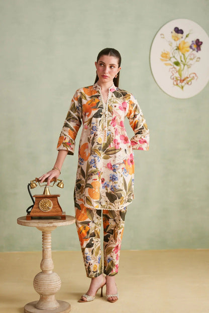 Royal Petal Ensemble summer kurta set