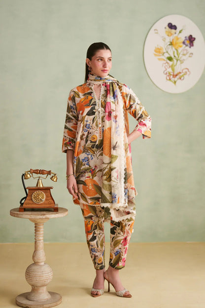 Royal Petal Ensemble summer kurta set